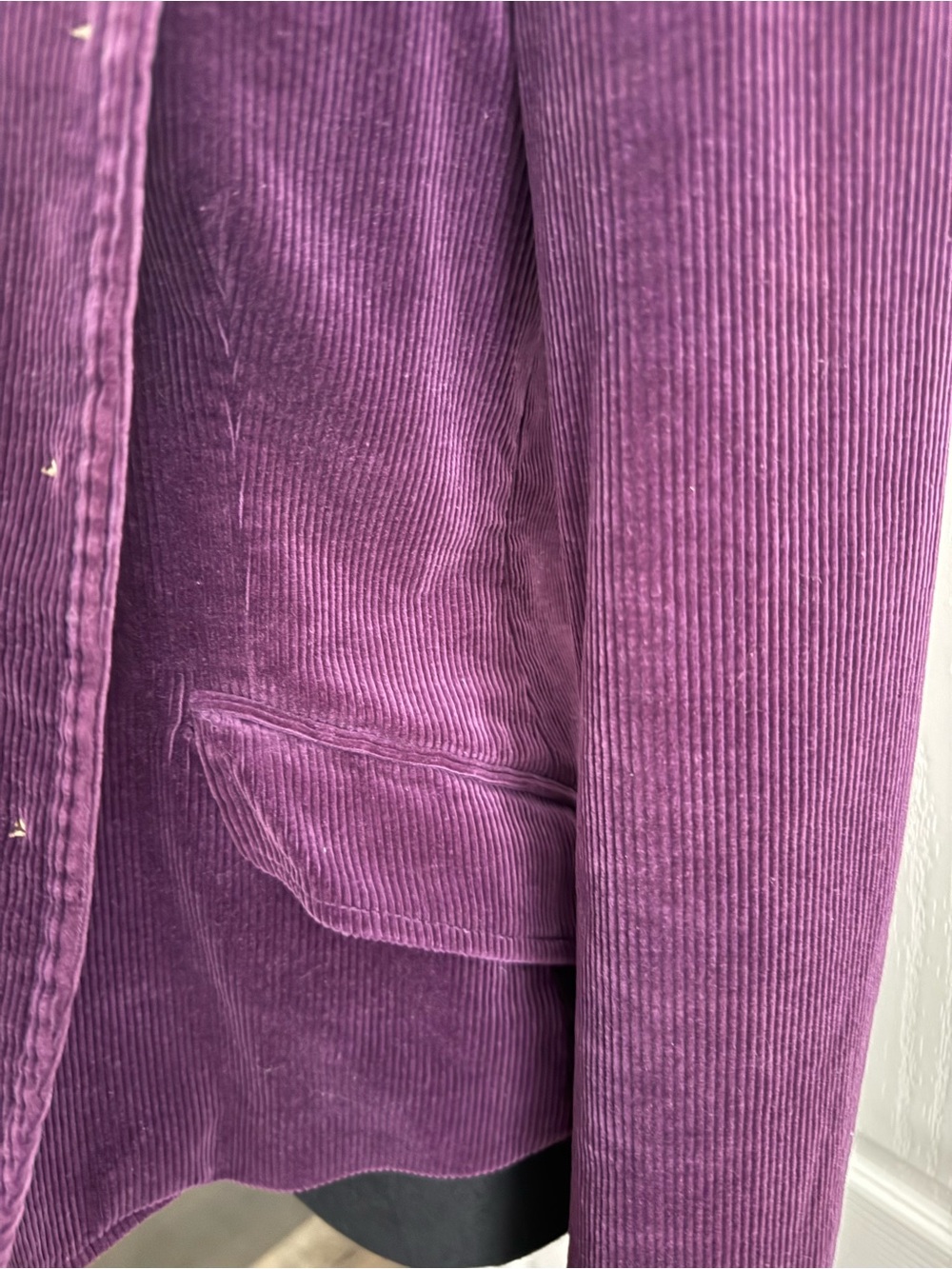 Ralph Lauren Deep Plum Corduroy Blazer Jacket Beautiful! - Picture 4 of 9